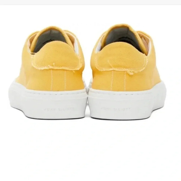 John Elliott Mens/Youth Haze Low Canvas In Canary Italian Made EU 41 US 8 - Picture 12 of 14